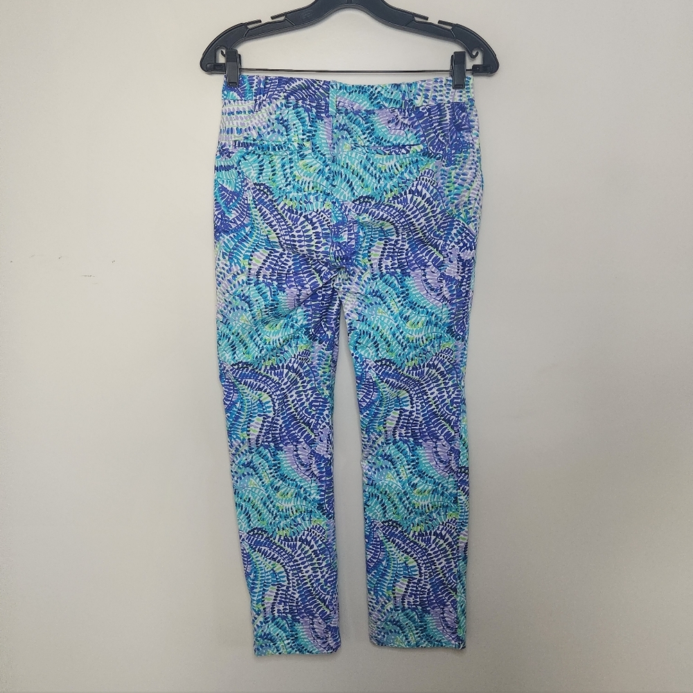 Women's Lilly Pulitzer Cropped Pants Sz 2 - Picture 2 of 11